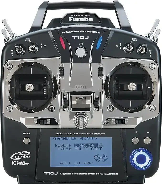 Futaba T10J 10J 10-Channel 2.4GHz 2.4G Air T-FHSS S-FHSS Computer Radio Transmitter 10JA  for RC Airplane Helicopter Sailplane