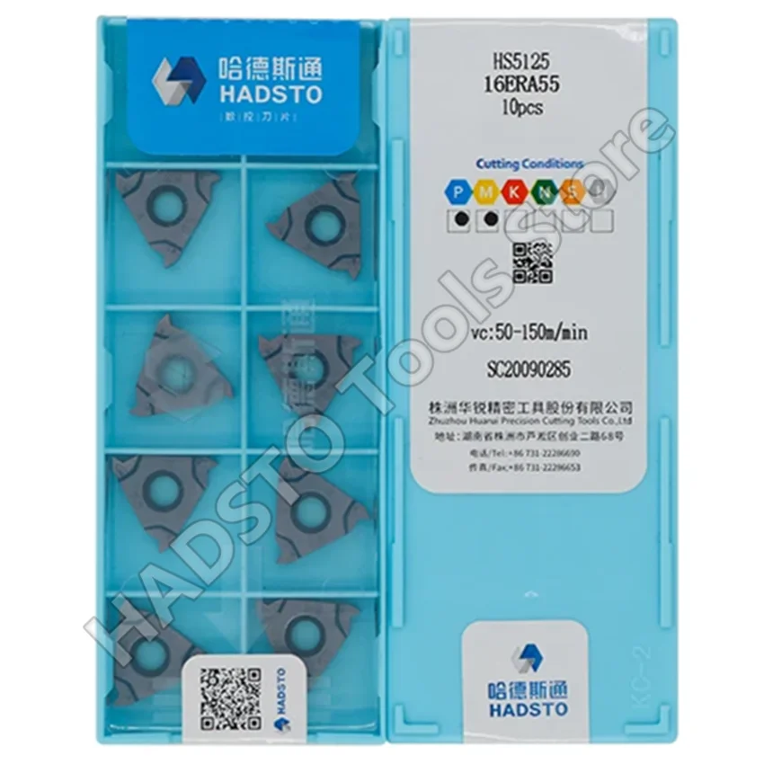 HADSTO-Inserts filetés en carbure, 16ERA55 HS5125/16ERA55 HS5225/16IRA55 HS5125/16IRA55 HS5225 16ERA55 16IRA55 HS5125 HS5225