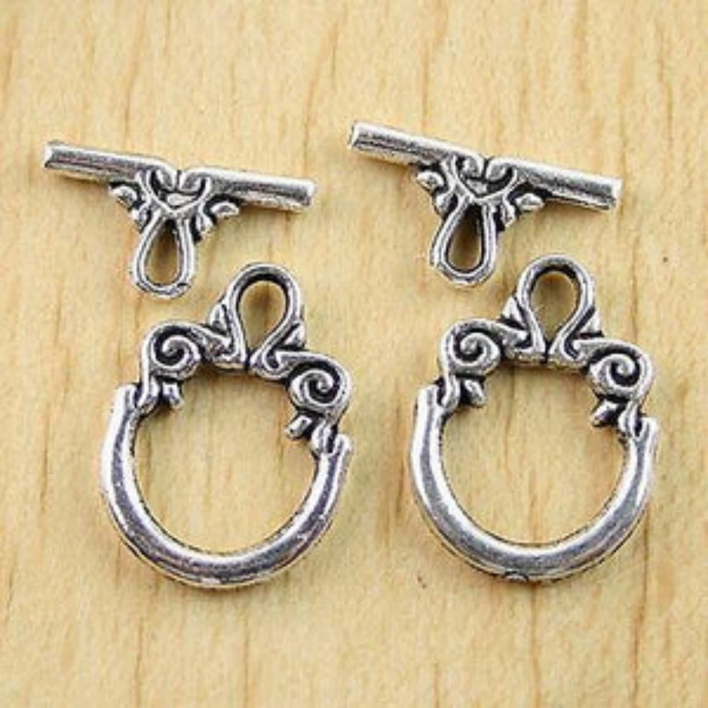 

20SETS TIBETAN SILVER TOGGLE CLASP H0524