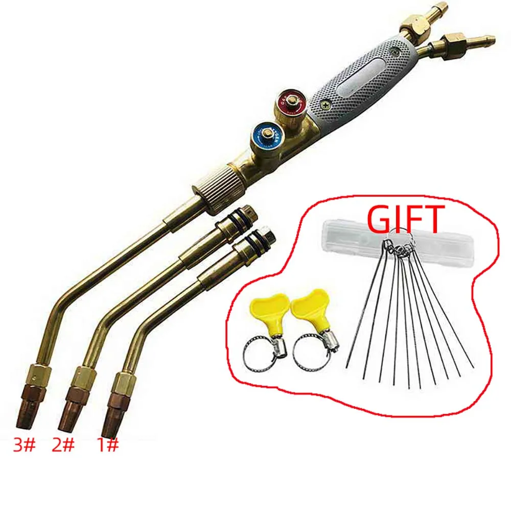 Injector gas welding torch oxygen-acetylene propane injection brass liquefied gas welding gun tool for repairing