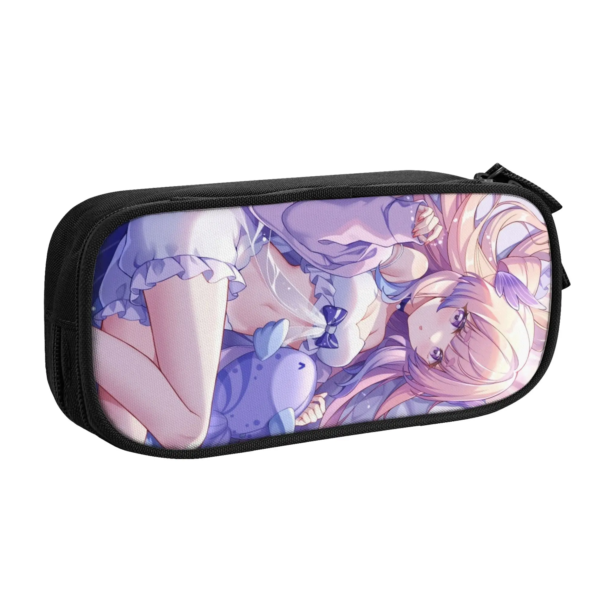 Kawaii Kawaii Anime Genshin Impact Pencil Cases for Boys Girls Big Capacity Manga  Pencil Pouch Stationery