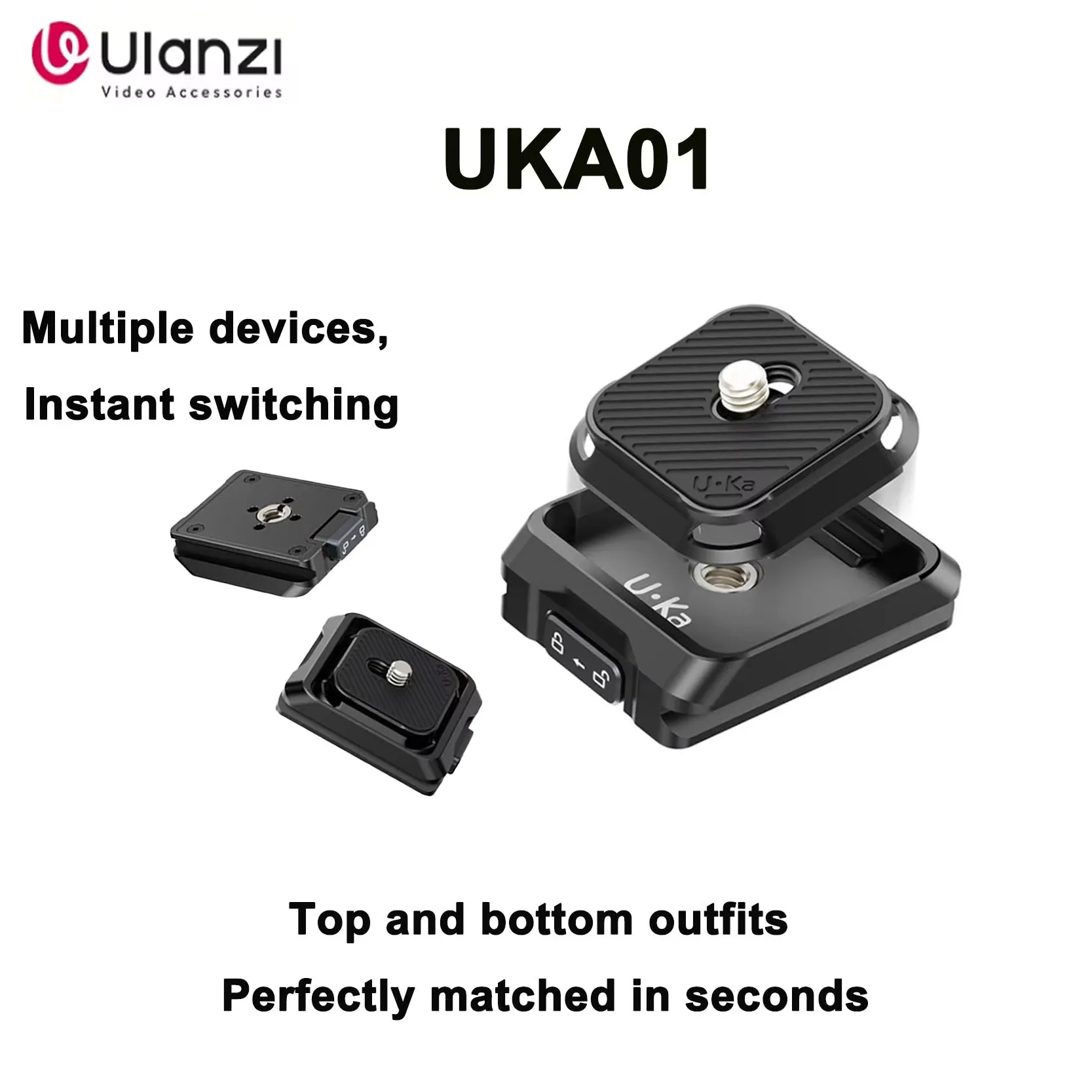 

Оригинальный комплект быстрого крепления Ulanzi UKA01, быстросъемная пластина для камеры, стабилизатор, быстросъемное основание для штатива