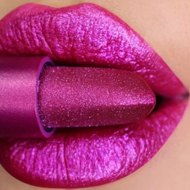 Waterproof Glitter Nude Matte Lipsticks Long Lasting Not Fading Pearlescent Sexy Red Pink Velvet Lipsticks Lips Makeup Cosmetic