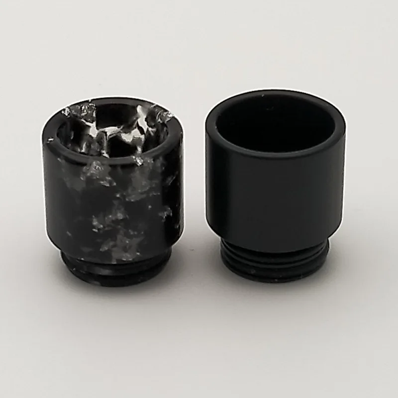 2 ชิ้นสีดํา 810 เคล็ดลับหยด Clrane POM เรซิ่นสําหรับ RDA RTA เครื่องทนความร้อนถังอุปกรณ์เสริมคุณภาพสูง