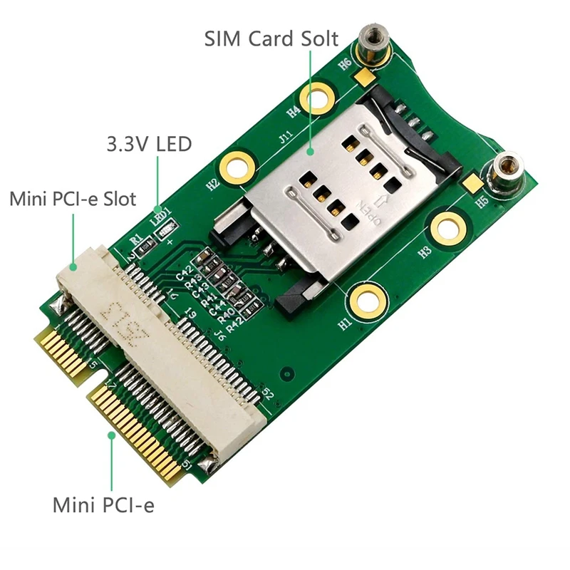 Мини-адаптер Pci-E со слотом для Sim-карты, подходит для 3G/4G, Wwan Lte, Gps-карты (флип-Тип Sim-карты)