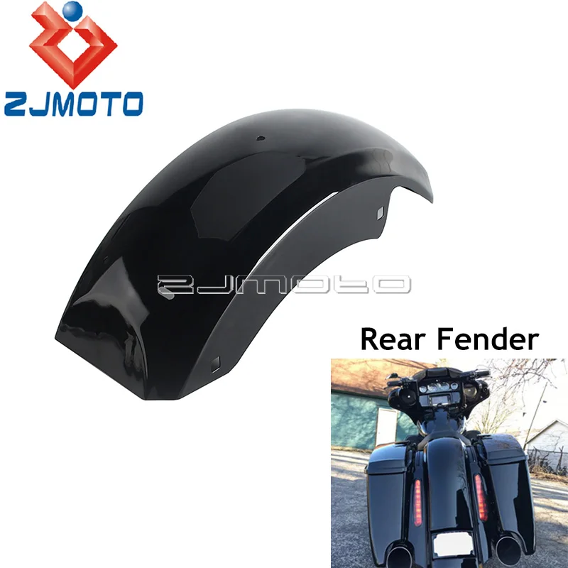 Motorcycle Accessories Gloss Black Carbon Steel Front Fender Impact Resistant Durable Perfect Replacement For Harley Touring
