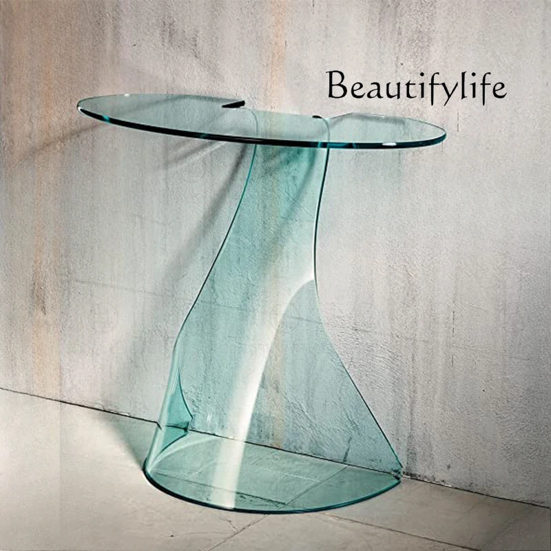

Light luxury acrylic entrance table Entry door against wall strip case corridor storage table Premium table entrance
