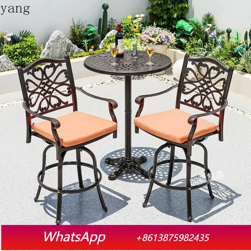 

LTT outdoor tables and chairs cast aluminum balcony tables and chairs courtyard outdoor garden hotel tables and chairs