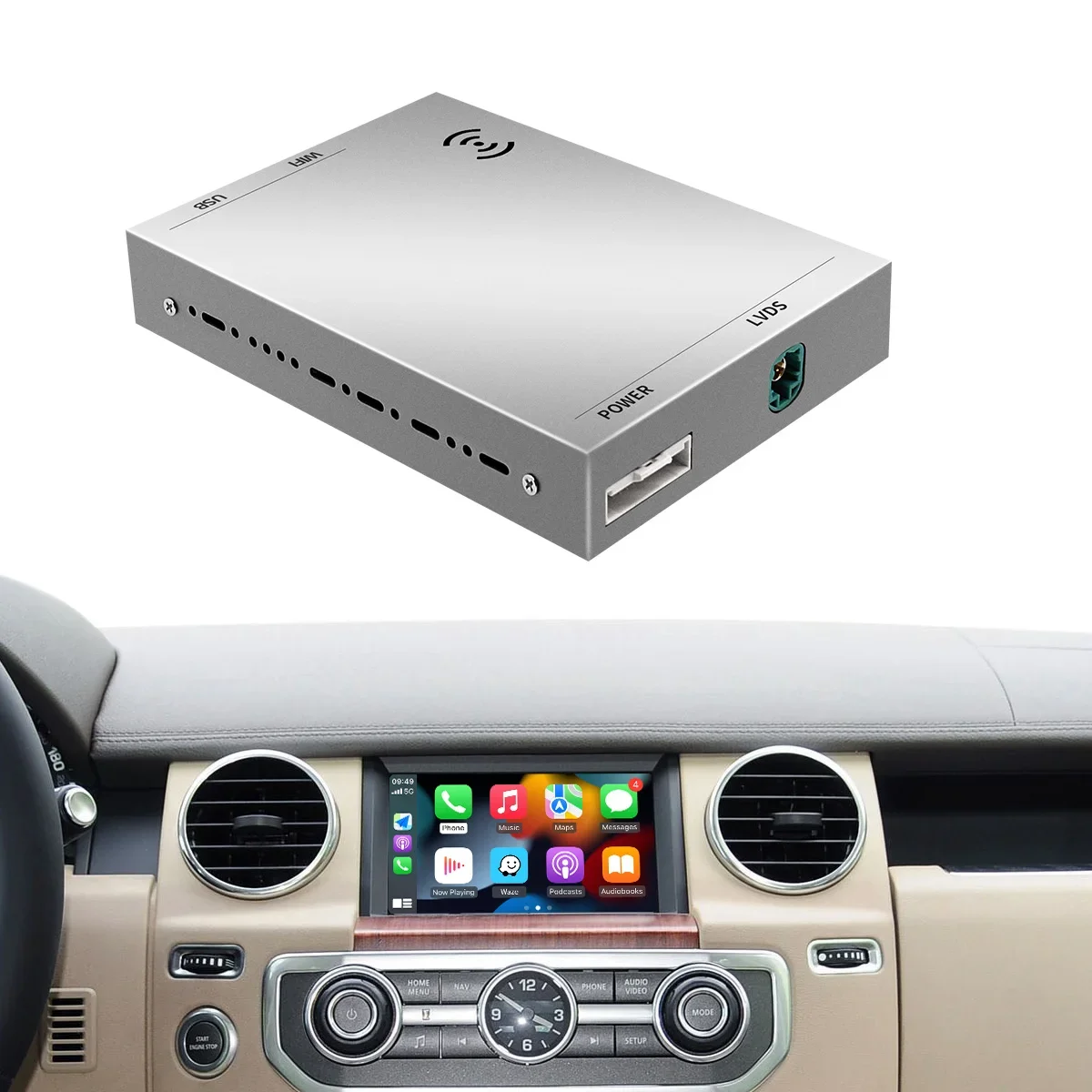 Kit Autoabc Wireless Apple Carplay per Land Rover Jaguar Bosch Harman System Wireless Android Auto accessori Radio
