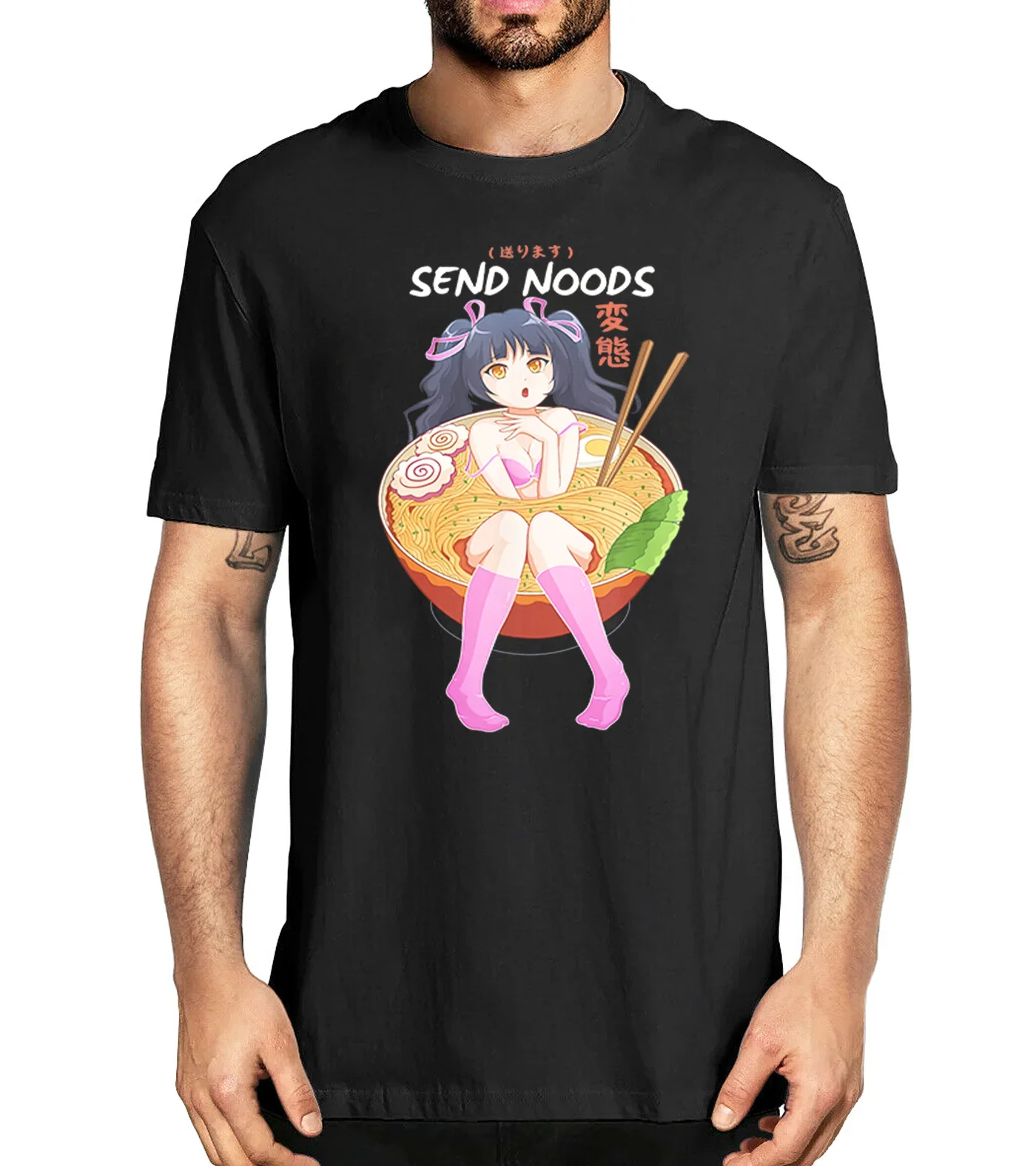 

Send Noods. funny Ramen Noodle Bowl Shabu Shabu Anime Hentai Otaku T-Shirt. Summer Cotton O-Neck Short Sleeve Mens T Shirt New