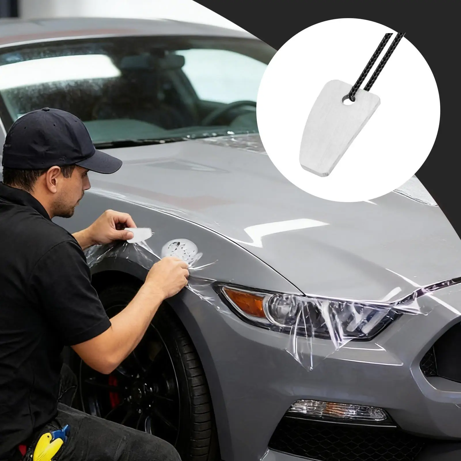 Auto Repair Scraper Denibbing Blade Car Paint Scraper Portable Metal Stain Remover Car Paint Stain Sagging Remover Stains Blade