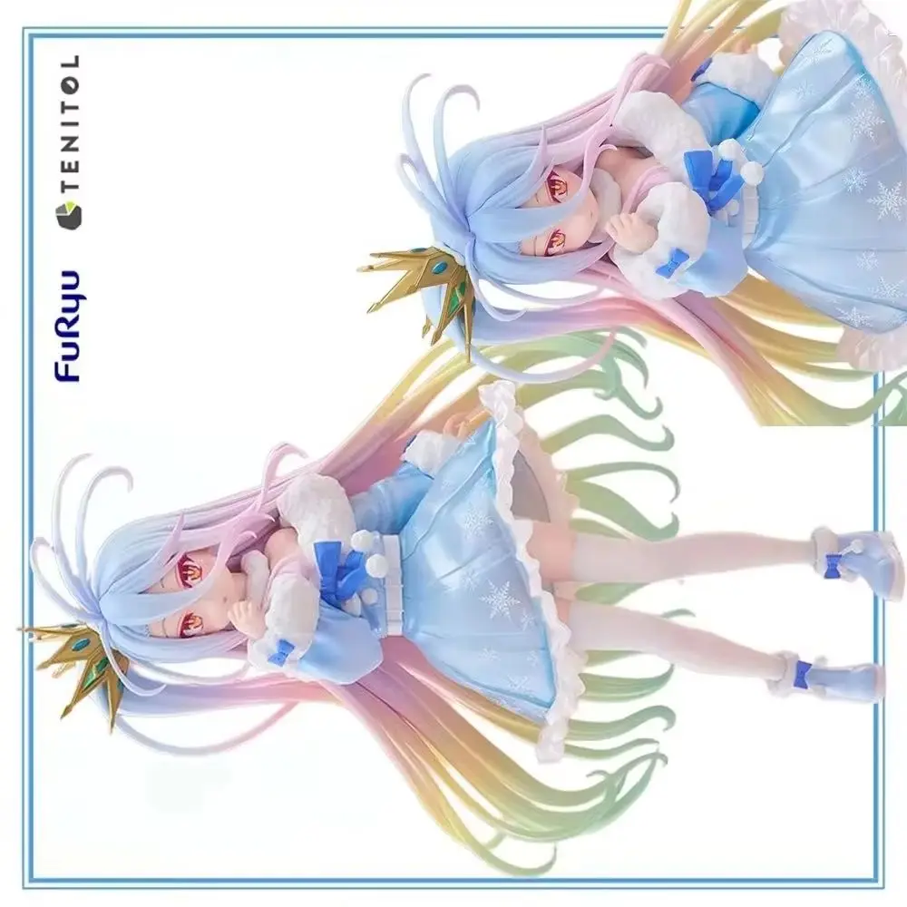 

100% Original FuRyu Tenitol No Game No Life Shiro Anime Figure Collection Series Model Decoration Garage Kit Kawaii