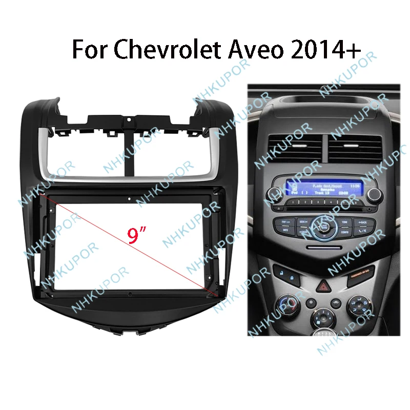 

Car Radio Refit Fascia For Chevrolet Aveo 2014+ Auto Stereo Install Dash Panel Mounting Bezel Faceplate Frame Kit
