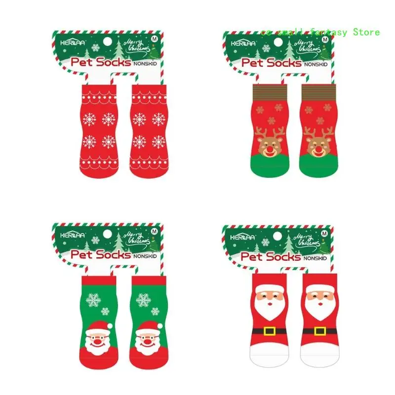 

R3MA 1pair Cats Dog Funny Animal Paws Socks Decorative Christmas Canine Socks