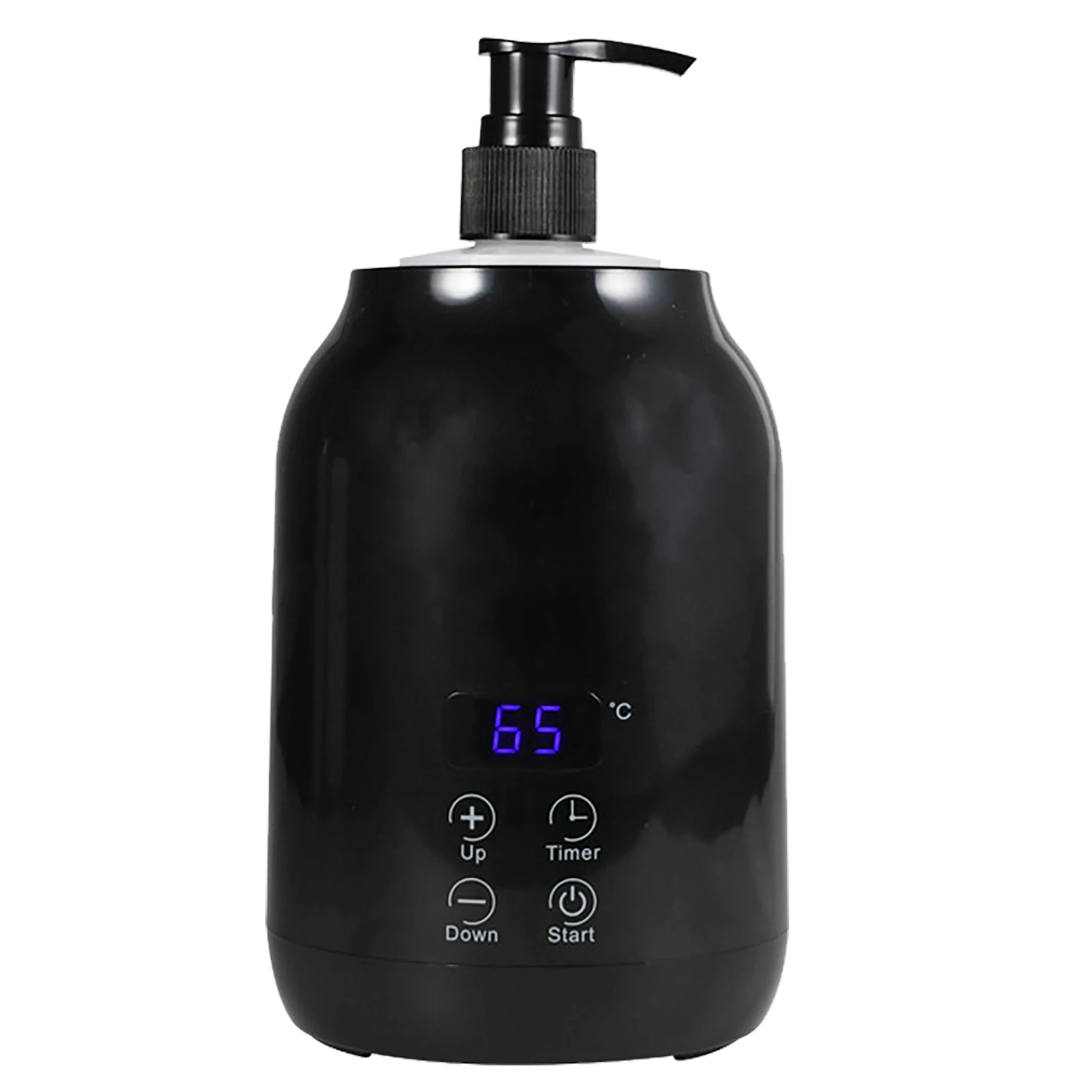 Massage Oil Warmer LED Display Touch Control Temperature Adjustable Body Lotion Warmer for Salon Shops Massage Oil Bottle Warmer