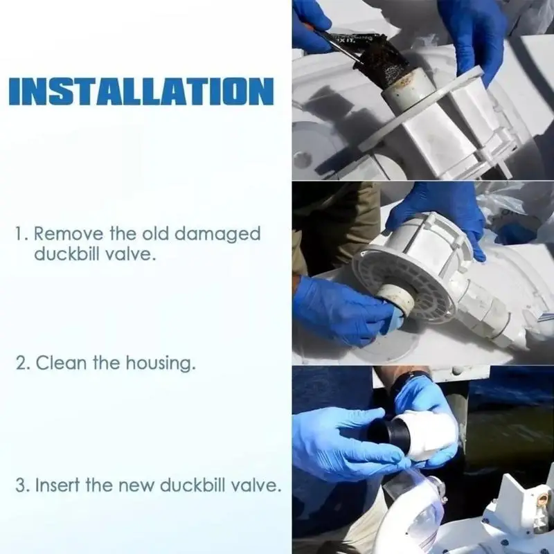 D5BE 1 Pair Duckbill Valves 1-1/2inch Duckbill Valves Easy Installation 385310076