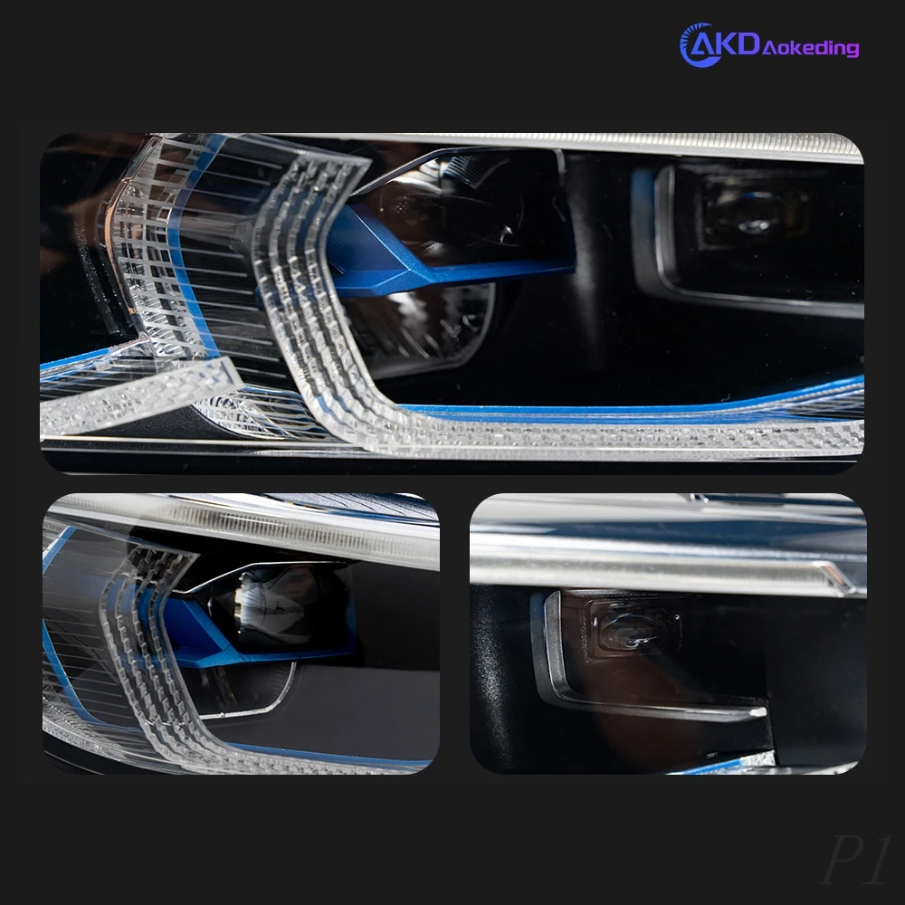 Car For 7 Series G12 2016-2019 Headlights DRL Hella LED Bi Xenon Bulb Fog Lights Car Accessory BMW G11 Head Lamp