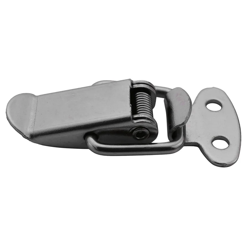 for ABBNs-80Pcs Cabinet Spring Loaded Iron Straight Loop Toggle Latch 45Mm Length
