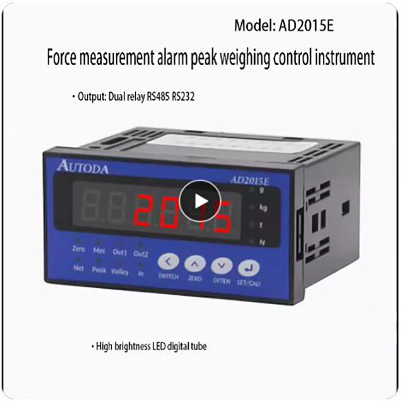 

AD2015E Weighing Display Controller Instrument Peak Force Sensor Two Relay Outputs