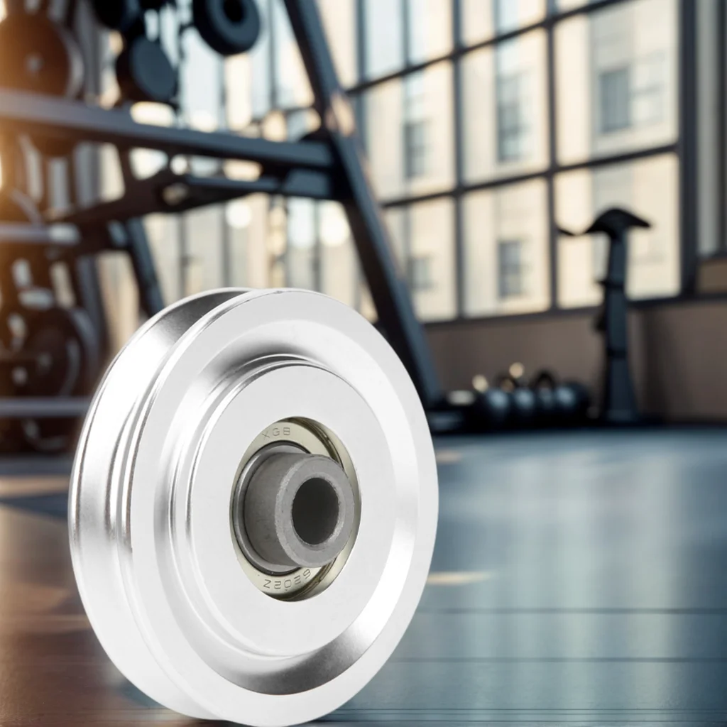 

Fitness Pulley Wheel, Universal Aluminium Alloy Bearing Pulley Wheel Gym Diameter 70mm & 80mm for Exercise Strength Training