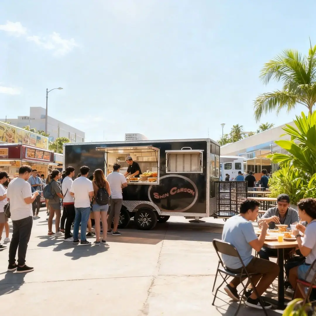 

Electric 3-Wheel Food Cart Portable Energy-Saving CE Certified for Coffee BBQ Ice Cream Vending High Demand Street Food Business