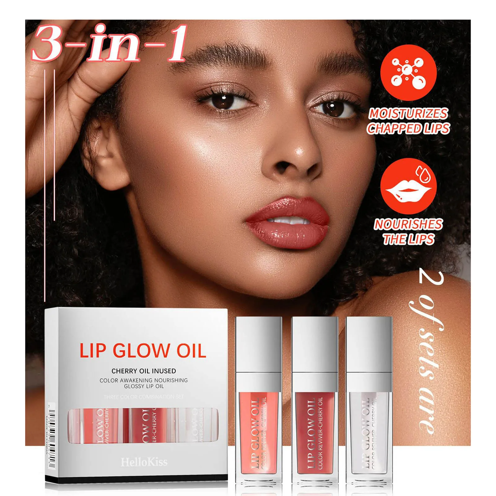 Lip Nourishing Oil Shiny Lip Plumper Oil Increase Lip Elasticity Lip Gloss for Cracked Lips Dead Skin Dull Lip Line