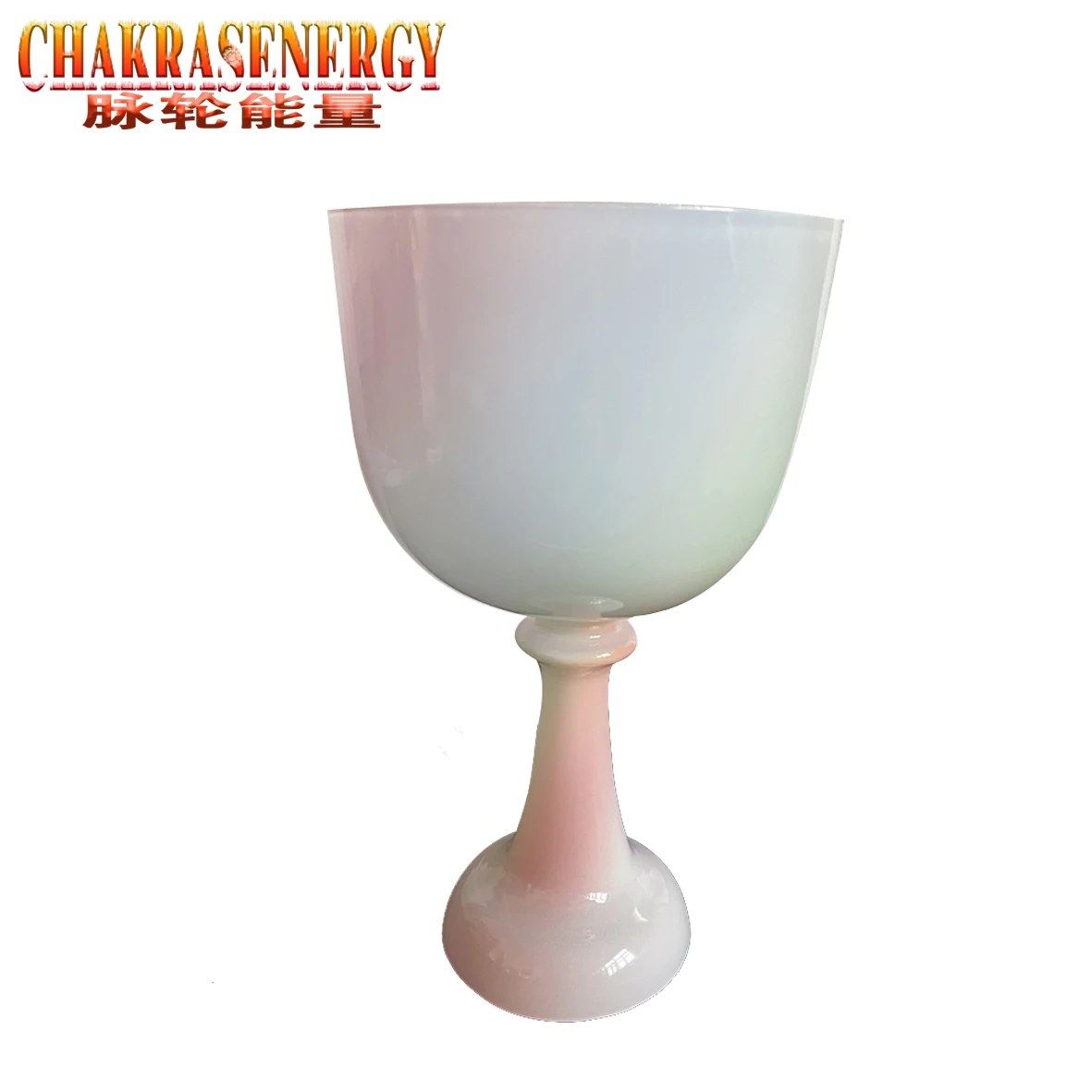 

crystal singing chalice pastel rainbow for sound Therapy 4th octave G note throat chakra or G# Thyroid chakra or A or A# note