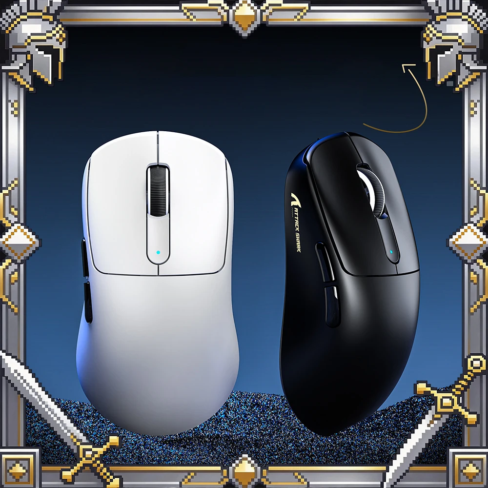 raton-inalambrico-para-juegos-attack-shark-v5-3-modos-ultraligero-paw3950max-frecuencia-de-sondeo-de-8khz-para-pc-accesorios-para-gamers-regalo