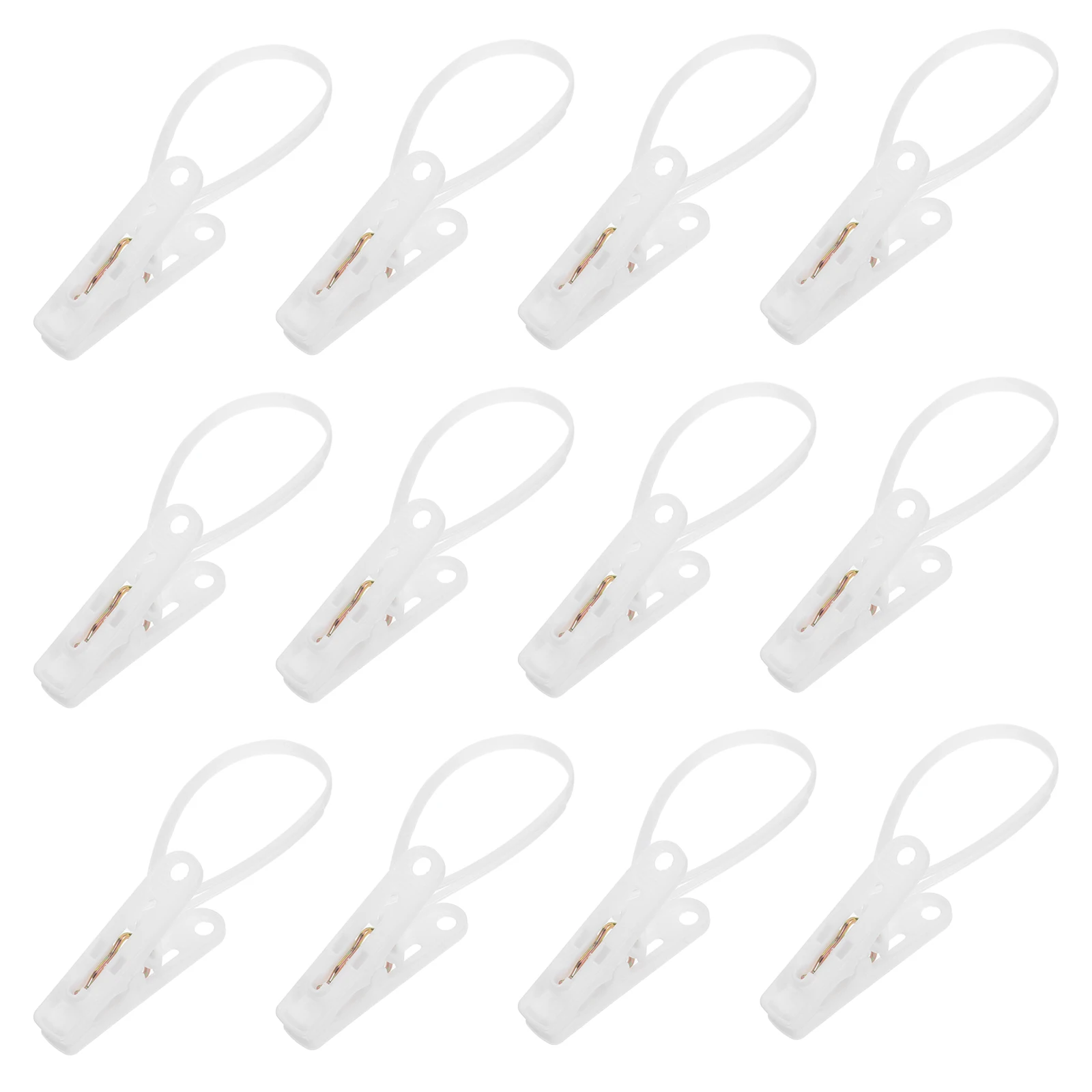 

60pcs Clothesline Windproof Plastic Travel Cloth Drying Hooks Sock Organizer Clips Towel Sock Garment Pins