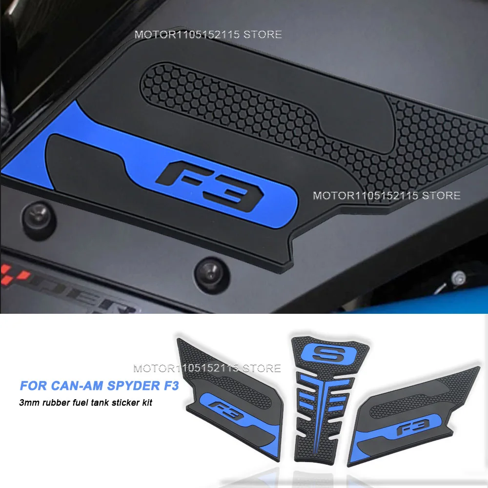 

can-am spyder f3-s Motorcycle Accessories Fuel Oil Tank Pad Protector Stickers Gas Knee Grip Mat For an-am fpyder f3-s
