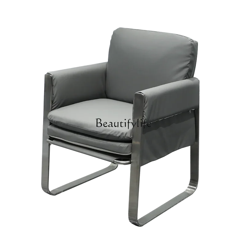 Simple Barber Shop Chair for Hair Salon Cosmetology Shop Hot Dyeing Chair Soft Sponge