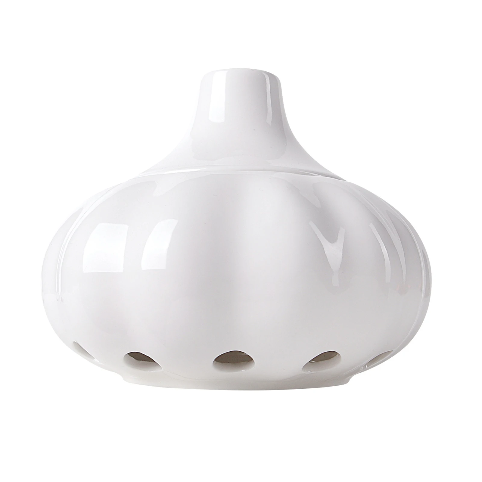 

Garlic Shaped Ceramic Storage Jar Hollow Out Ginger Garlic Jar Storage Container Kitchen Organizer Storage Box Storages Bottle