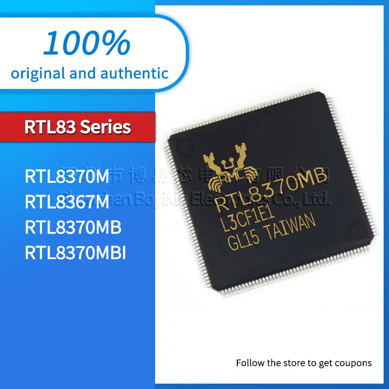 Original genuine RTL8370MBI RTL8370MB RTL8370M RTL8367M package TQFP-176