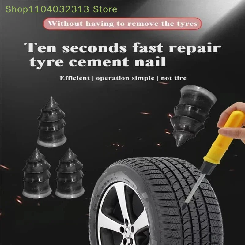 petiteUniversal Vacuum Tyre Repair Nail Kit Tubeless Tire Puncture Screw Fix Car Motorcycle Patch Set Tire patching nails