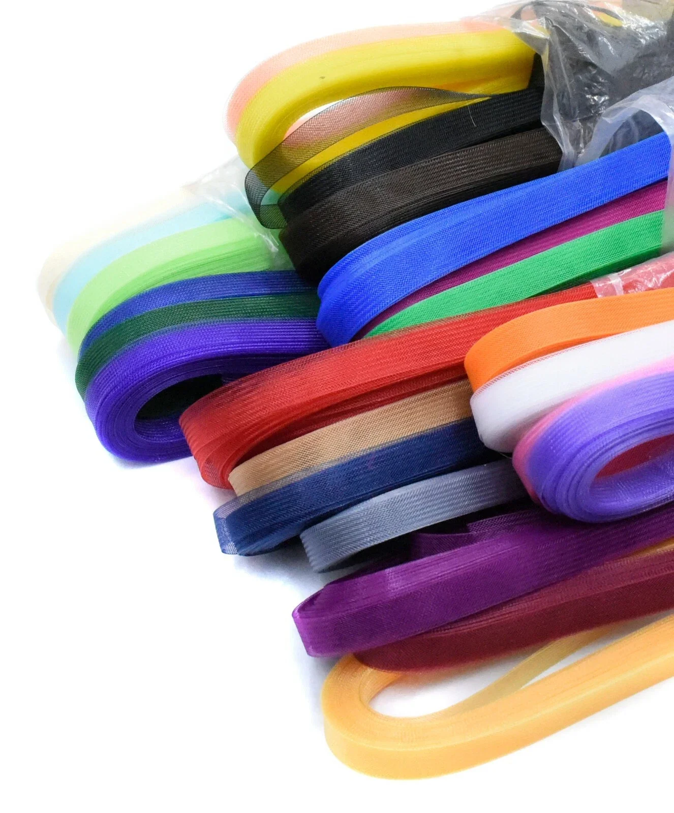 Heavy Duty Well Shaping Stiff Horsehair Crinoline Mesh Braid 2/3/4/5/6/8/10cm Polyester Trim For Wedding Dress Skirt Fascinator
