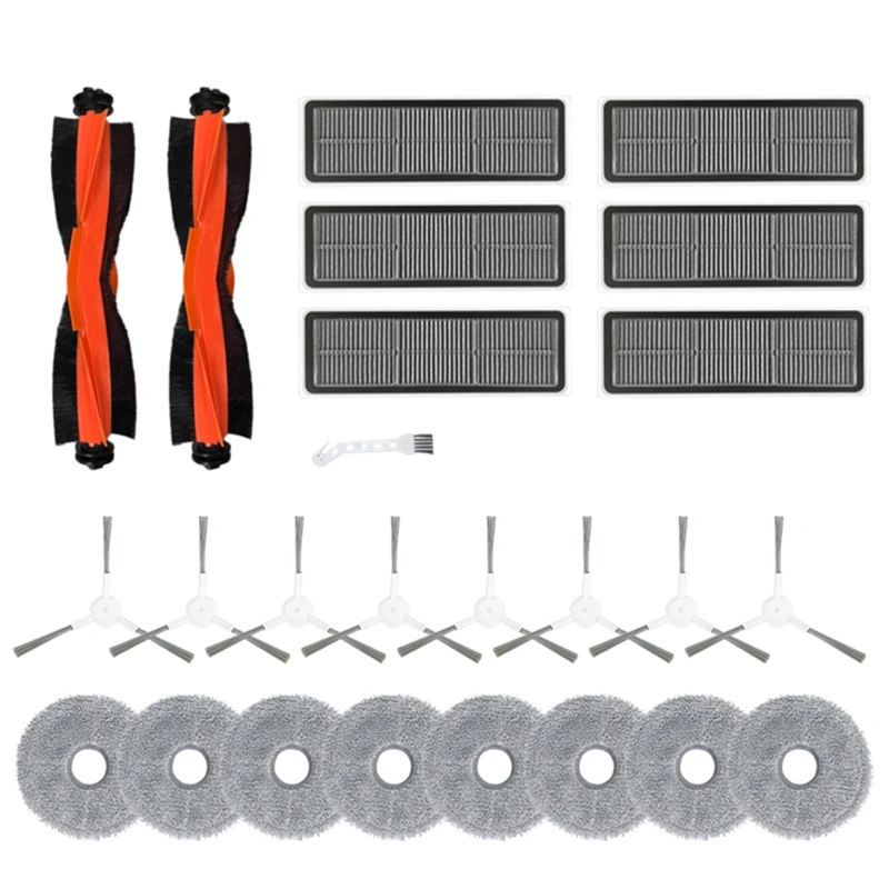 

Запчасти для робота-пылесоса, основная и боковая щетки, Hepa фильтр, подходит для Dreame W20pro Ultra, сменные детали