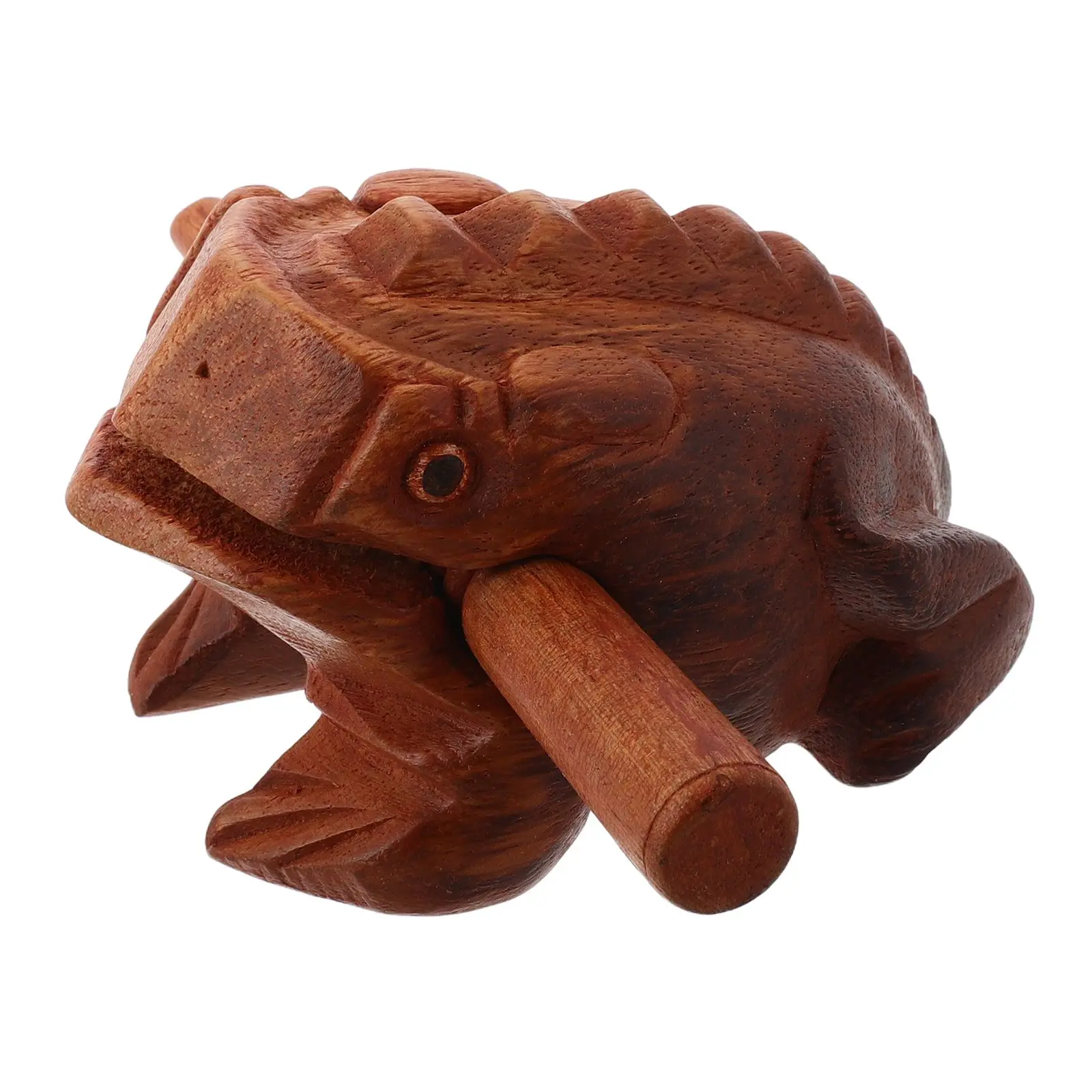 

Wooden Frog Guiro Instrument 4# 11CM Fine Material Clear Sound Portable Size All Ages Halloween Accessories Animal