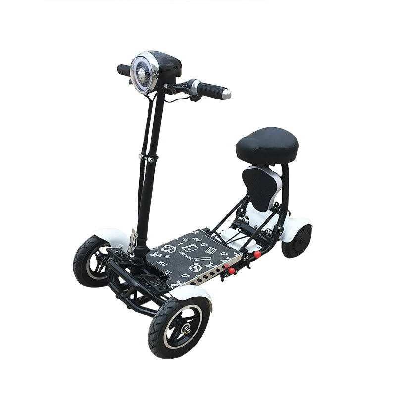 Foldable perfect travel transformer 4 wheel electric golf mobility scooter 250w 1000 watts for elderly adult