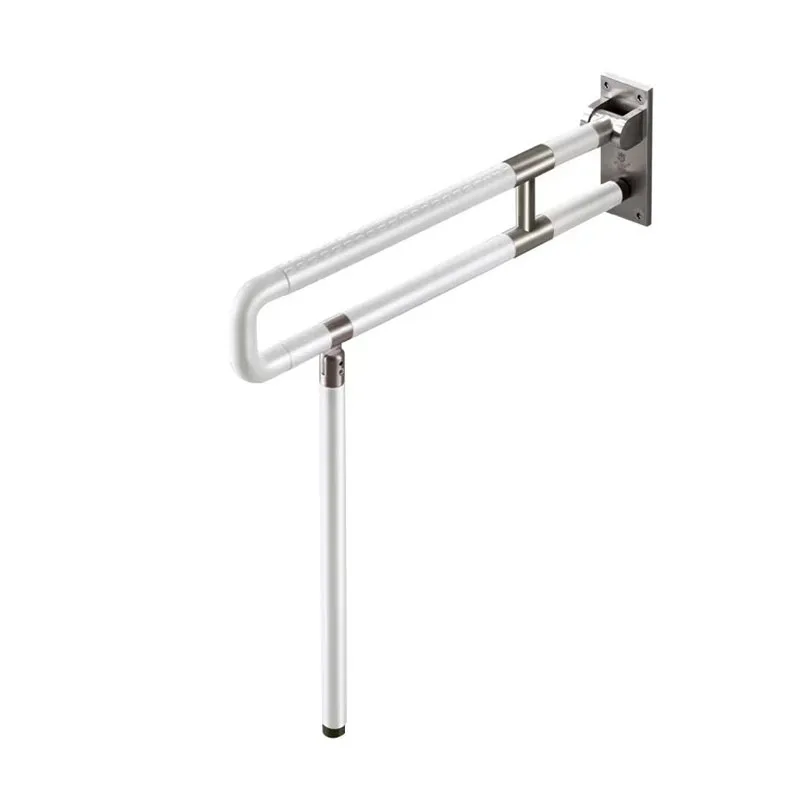 FR8063 Toilet Safety Rails Stainless Steel Anti-skid Folding Toilet Bathroom Safety Rail Bathroom Railing For Disabled Elderly