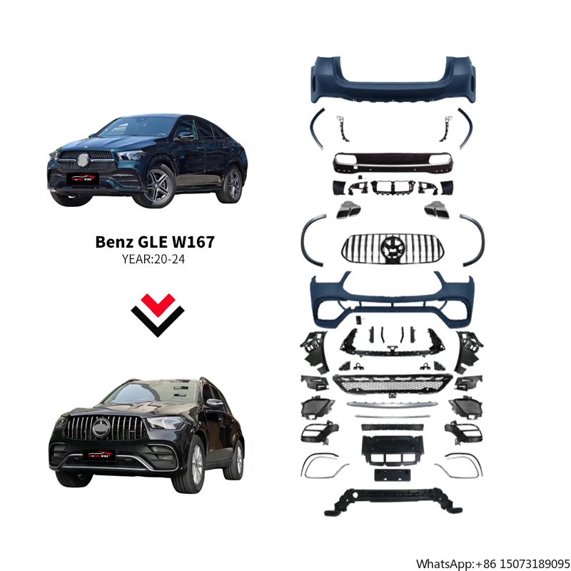 

Car Body Kit for GLE W167 BodyKit Upade 63 Body Kit Front Rear Bumper 2020-2024 W167 Conversion Kit