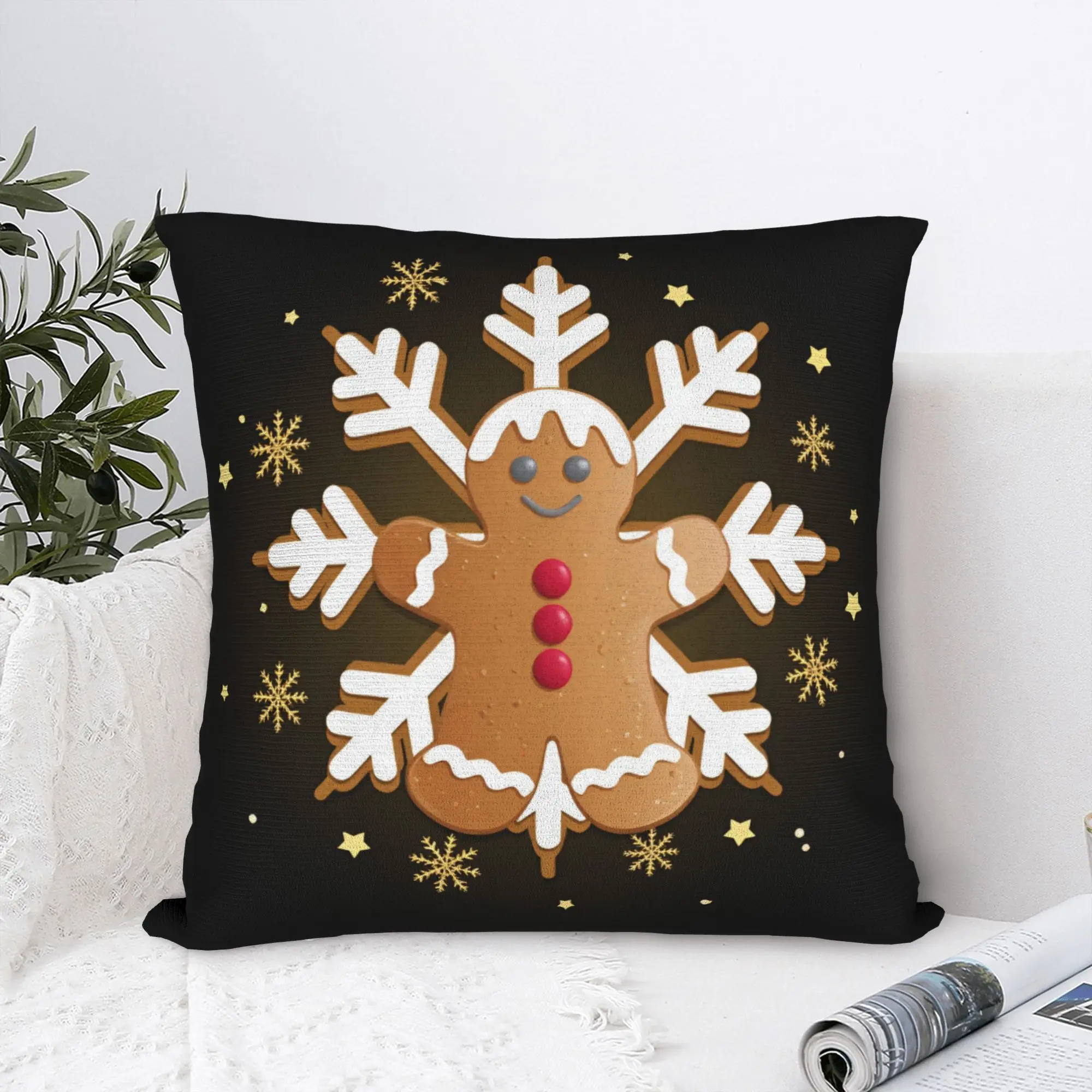 Christmas xmas Santa Claus Pillowcases Merch Printed Cushion Cover  Throw Pillow Cover Seater Decorations Zippered Multi-Size