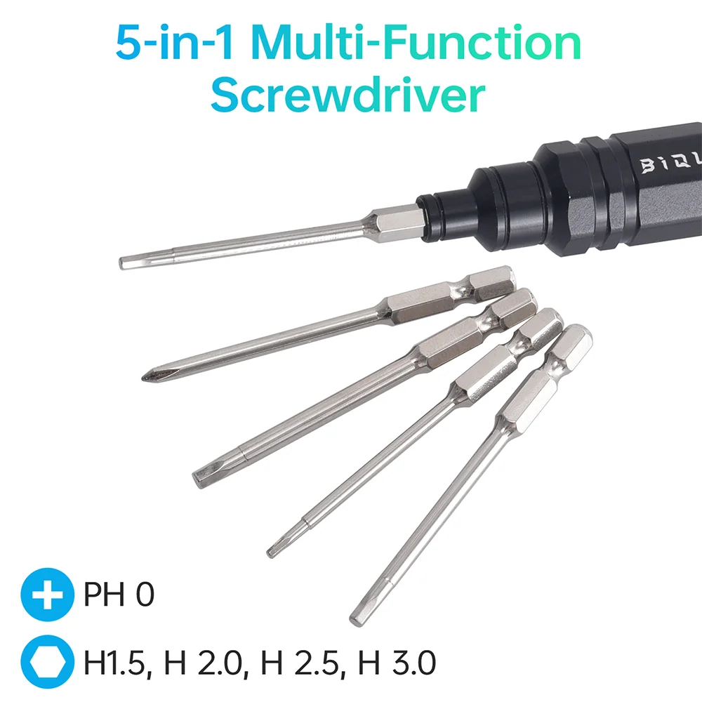 مجموعة أدوات BIQU Sidekick 5 في 1 مفك براغي متعدد الوظائف خفيف الوزن - شفرات أرضية حادة للطابعات ثلاثية الأبعاد #4