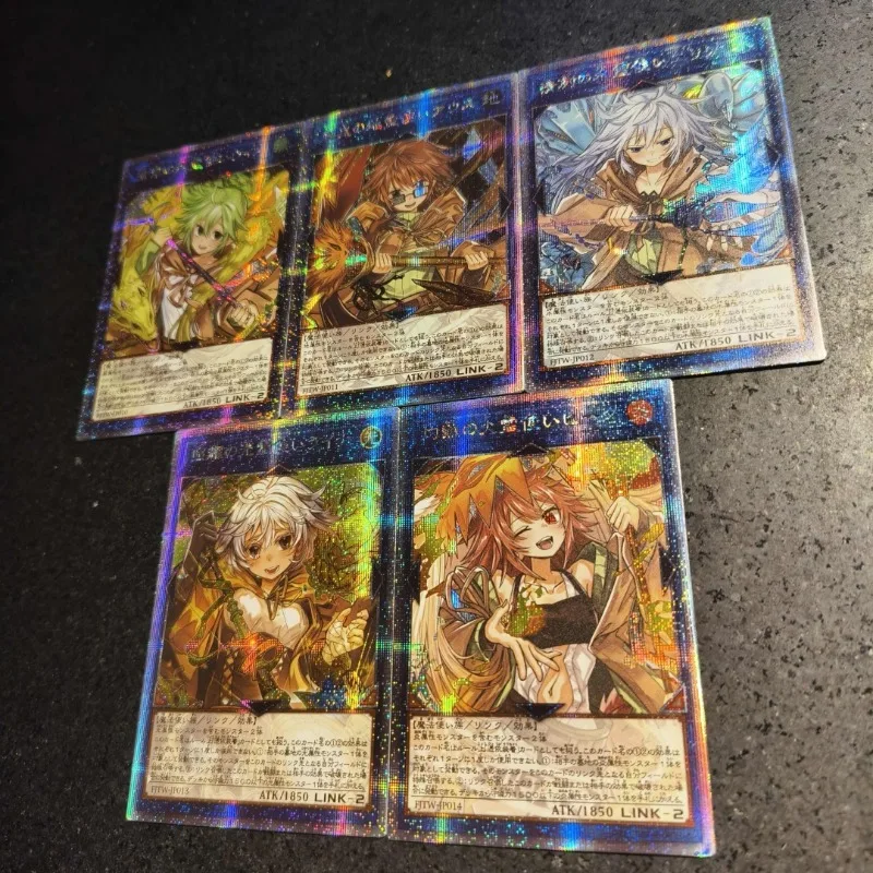 Yu-Gi-Oh! DIY Charmer 5 stks/set Zelfgemaakte Kaart Fuzichoko Schilders 4th Bullet Lyna De Light Charmer Game Collection Card speelgoed Gift