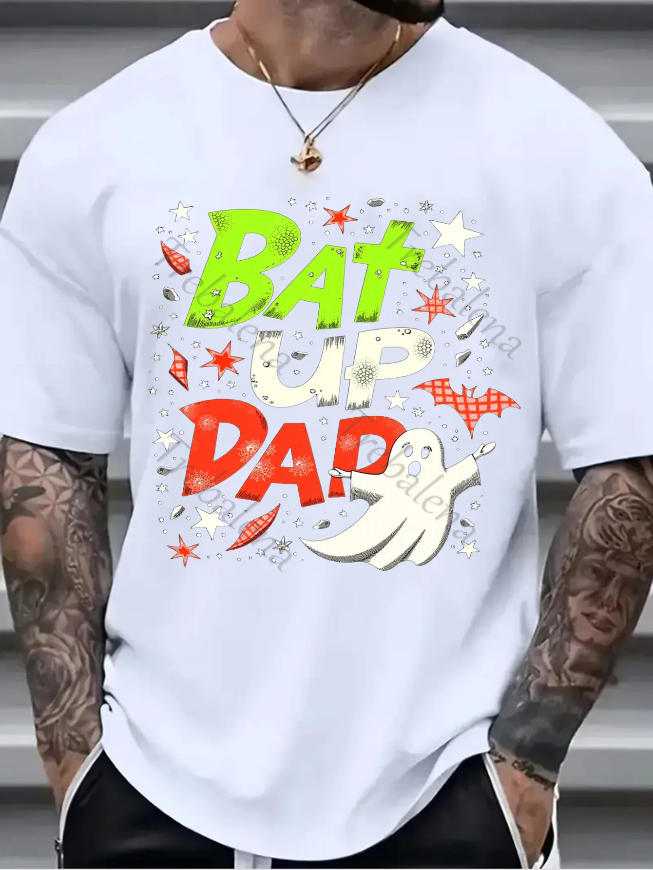 

1pc Wall Tapestry "Bat Up Dad Halloween Themed Wall Tapestry for Home Decor"
