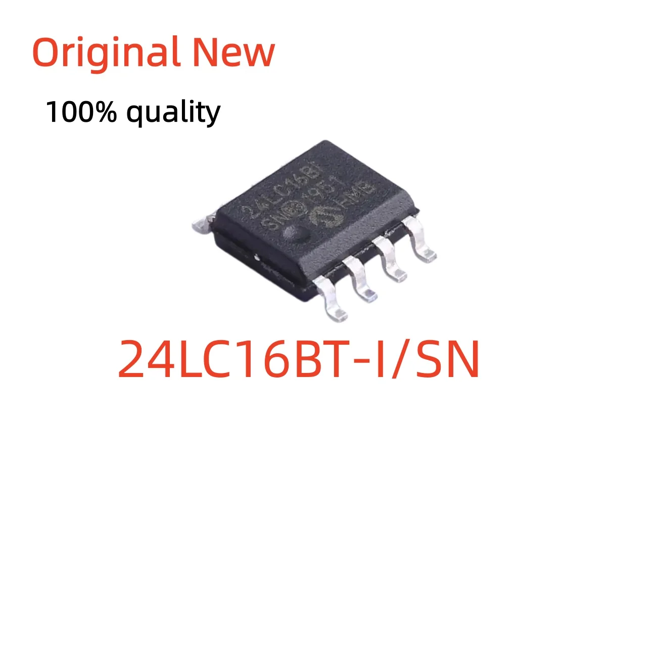 (5PCS）100%New 24LC16BT-I/SN 16K I2C Serial EEPROM Memory Chip SOIC-8 SMD Integrated Circuit Electronic Components
