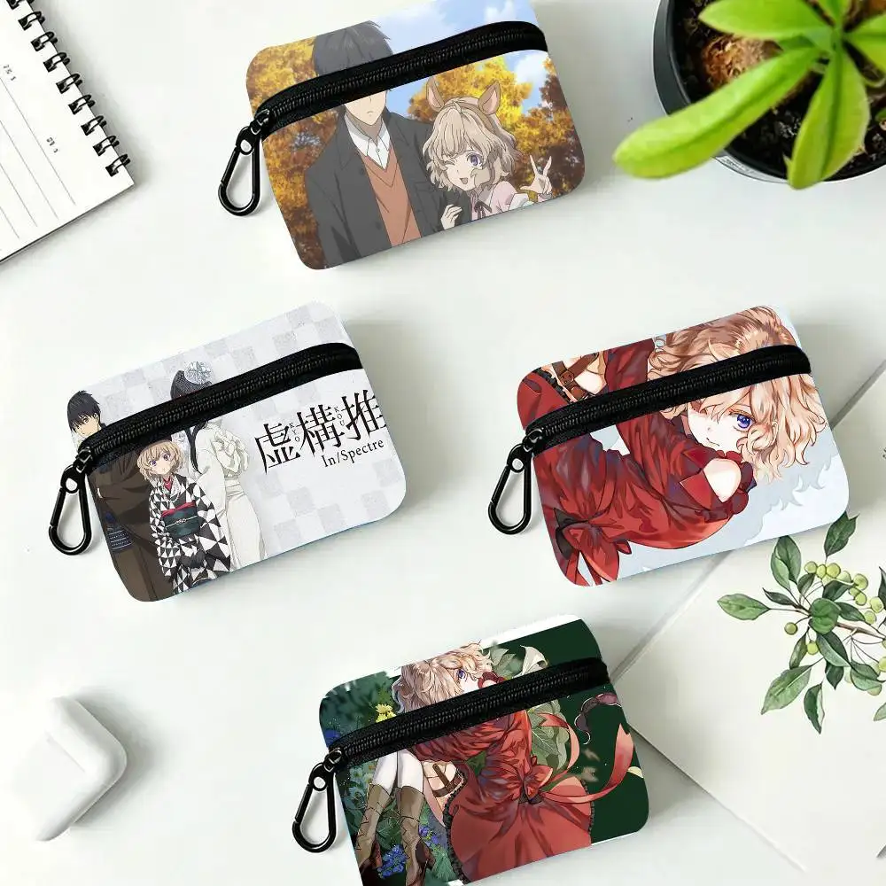Anime In S-Spectre Oxford Fabric Wallet With Zipper Hanging Multifunctional Bag For Credit Cards Keys Coins