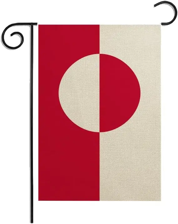 Greenland Garden Flag,Indoor Outdoor Decoration Flags,For Yard Outside 12 x 18 Inches,Double-Sided,DIY Celebration. MMZ