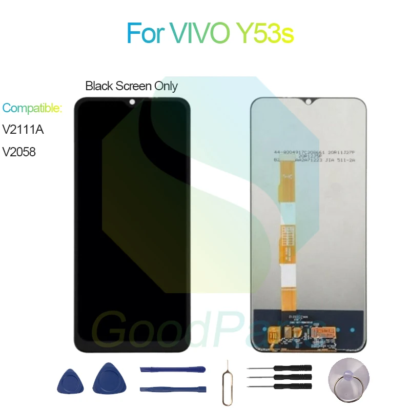 For VIVO Y53s Screen Display Replacement 2408*1080 V2111A, V2058 For VIVO Y53s LCD Touch Digitizer