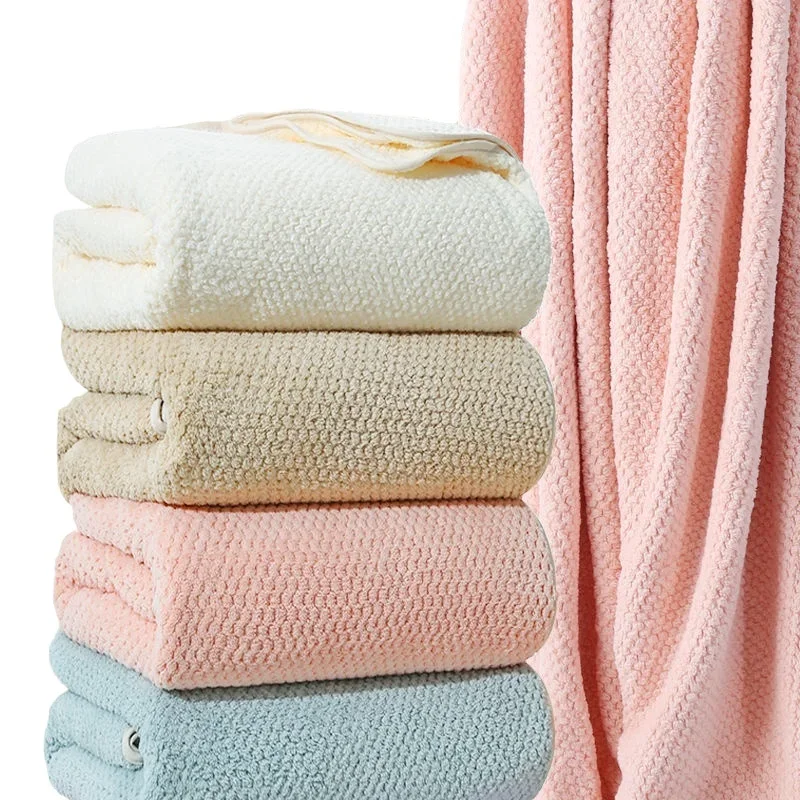 Toalla de baño con entramado de piña, toalla de ducha de microfibra transpirable para primavera/verano, toalla ligera absorbente suave de secado rápido