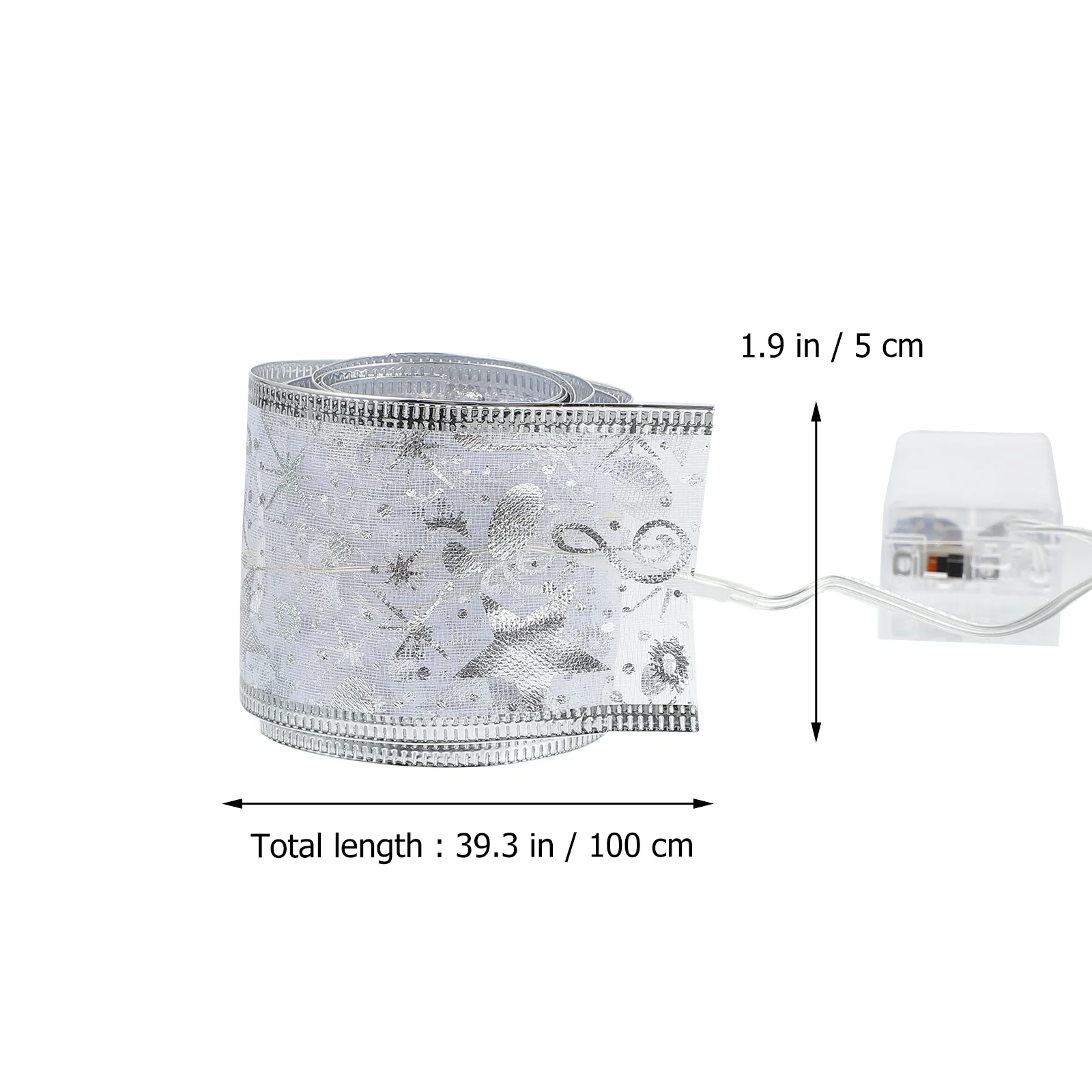 1 قطعة شريط إضاءة متوهج طويل الأمد بالطاقة مصباح للزينة لعيد الميلاد حفلة المنزل احتفالي سحر أنيق